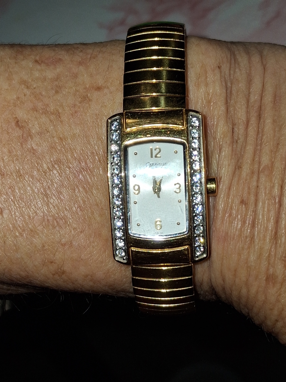 Gold Crystal-Accent Women's Watch by ravel